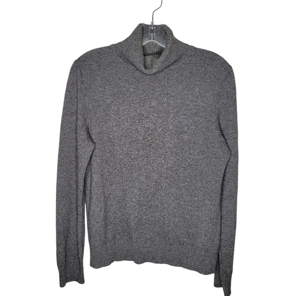 Uniqlo Sweaters - Uniqlo Womens Size Lg dark gray 100% Cashmere Turtleneck Sweater Pullover